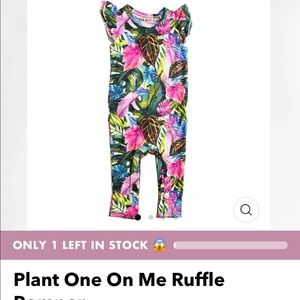 “Plant one on me” Ruffle Romper